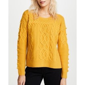 Open-Side Bobble Pullover Sweater